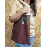 TOTE BAG ANIMAL PRINT GRANATE