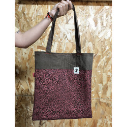TOTE BAG ANIMAL PRINT GRANATE