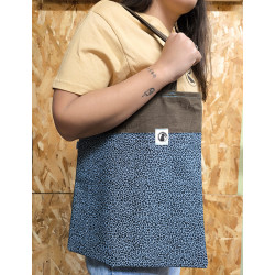 TOTE BAG ANIMAL PRINT AZUL