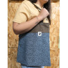 TOTE BAG ANIMAL PRINT AZUL