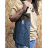 TOTE BAG ANIMAL PRINT AZUL