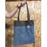 TOTE BAG ANIMAL PRINT AZUL