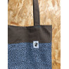 TOTE BAG ANIMAL PRINT AZUL