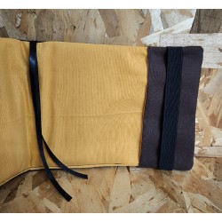 FUNDA GUIA MARRON AMARILLO