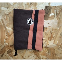 FUNDA GUIA MARRON NARANJA VERTICAL