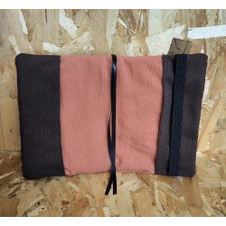 FUNDA GUIA MARRON NARANJA VERTICAL