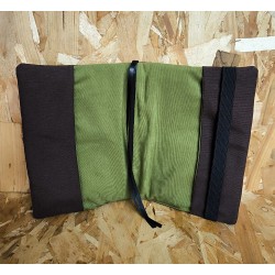 FUNDA GUIA MARRON VERDE VERTICAL
