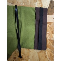 FUNDA GUIA MARRON VERDE VERTICAL