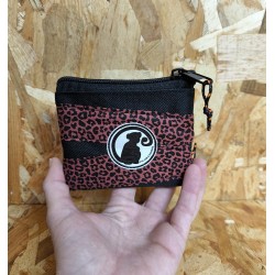 MONEDERO LEOPARDO GRANATE