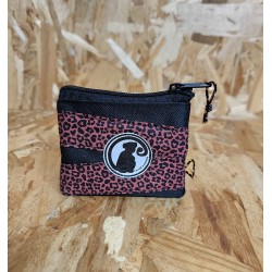 MONEDERO LEOPARDO GRANATE