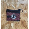 MONEDERO LEOPARDO GRANATE