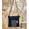BOLSO PEQUEÑO NEGRO ESTAMPADO