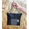 BOLSO PEQUEÑO NEGRO ESTAMPADO