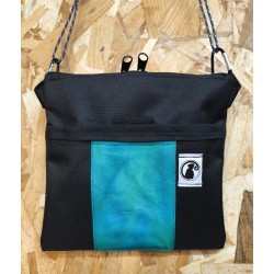 BOLSO PEQUEÑO NEGRO ESTAMPADO