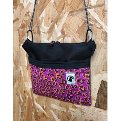 BOLSO PEQUEÑO LEOPARDO MORADO