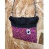 BOLSO PEQUEÑO LEOPARDO MORADO