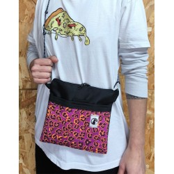 BOLSO PEQUEÑO LEOPARDO MORADO