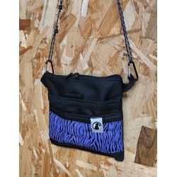 BOLSO PEQUEÑO CEBRA MORADO