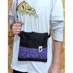 BOLSO PEQUEÑO CEBRA MORADO