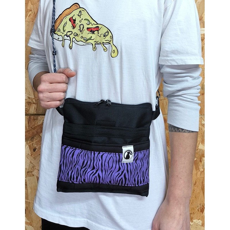 BOLSO PEQUEÑO CEBRA MORADO