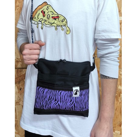 BOLSO PEQUEÑO CEBRA MORADO