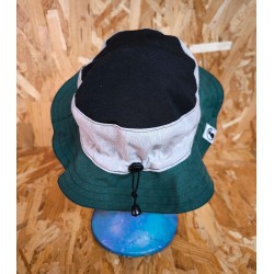 GORRO BUCKET VERDE BEIGE NEGRO
