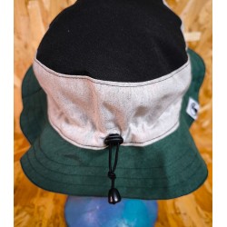 GORRO BUCKET VERDE BEIGE NEGRO