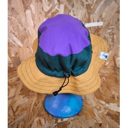 GORRO BUCKET AMARILLO VERDE MORADO