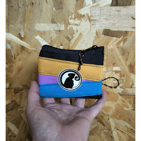 MONEDERO AMARILLO MOS, MORADO, AZUL